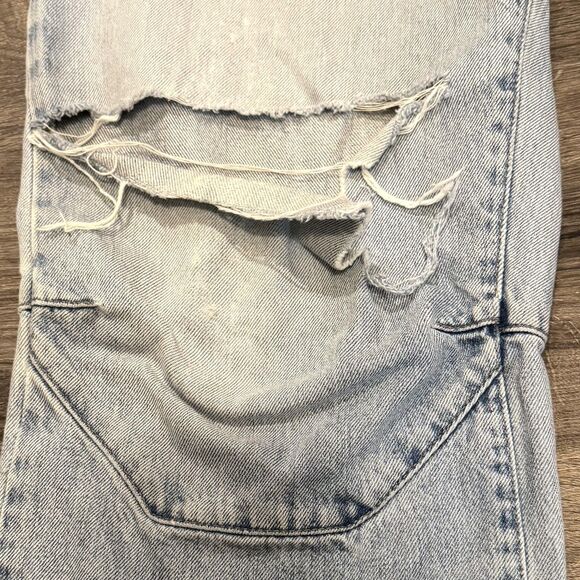 Vintage Calvin Klein Jeans Mens 34x32 Light Wash Baggy Double Knee 90s Y2K - Picture 5 of 12